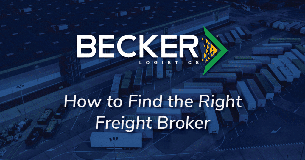 How to Find the Right Freight Broker