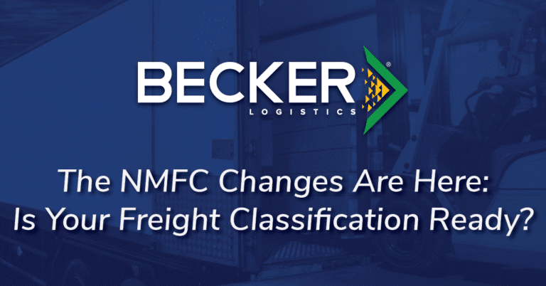 The NMFC Changes Are Here Is Your Freight Classification Ready Cover