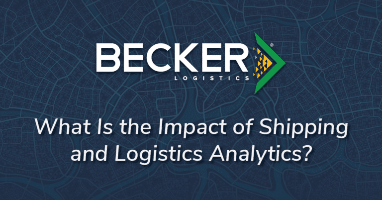 impact of shipping and logistics analytics Cover