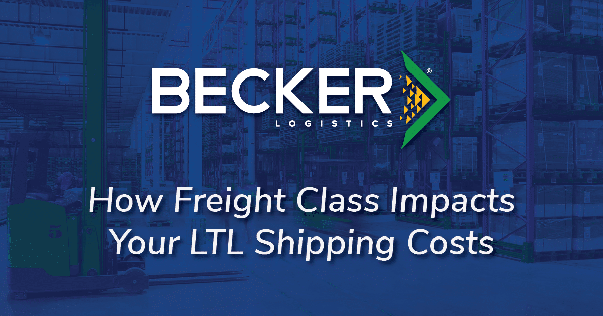 How Freight Class Impacts Your LTL Shipping Costs Cover