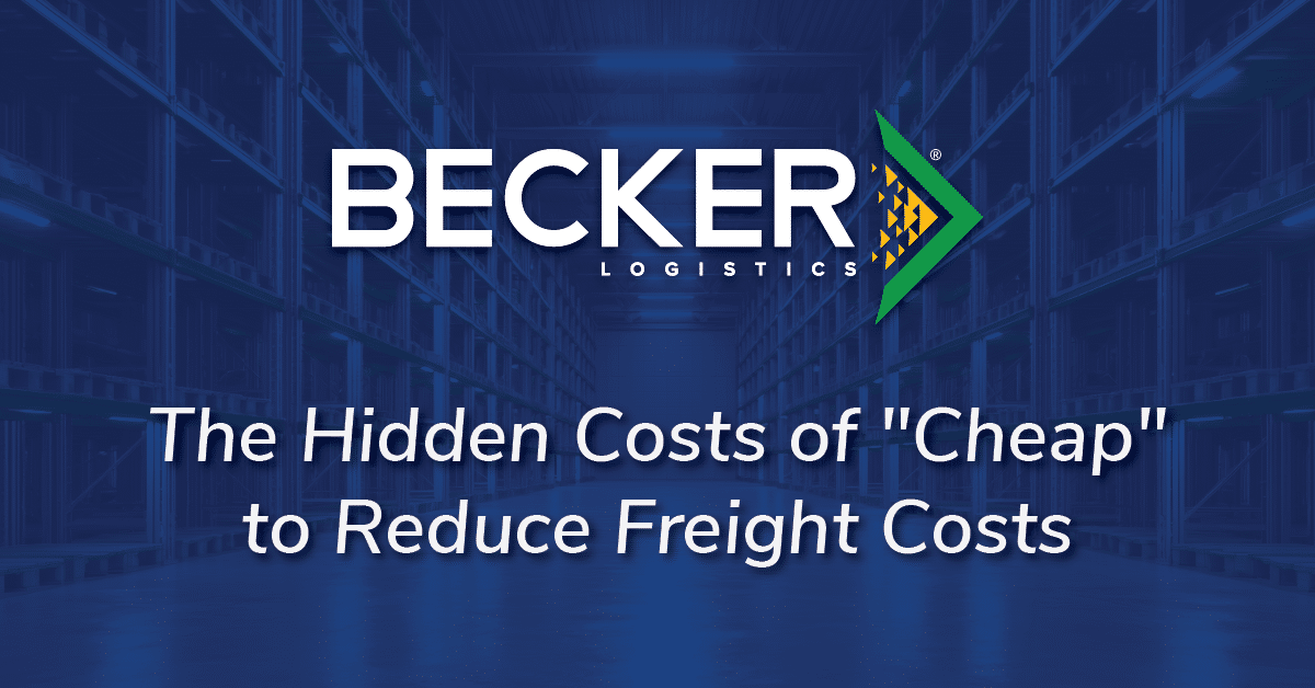 The Hidden Costs of Cheap to Reduce Freight Costs Cover Image