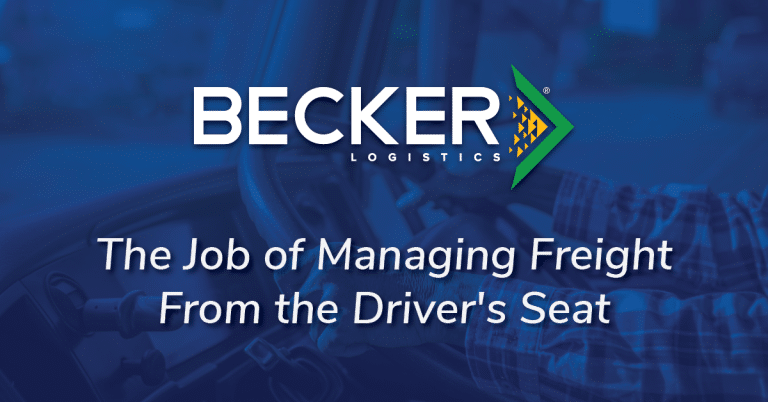 The Job of Managing Freight From the Driver's Seat Cover Photo