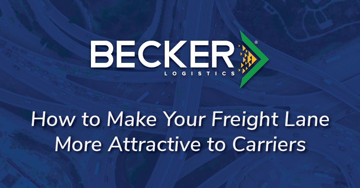 How to Make Your Freight Lane More Attractive to Carriers Cover Image